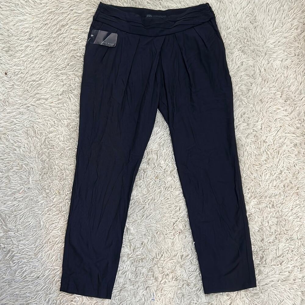 NWT Zara Basic Wide-Waist Pants